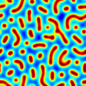 This plot shows the spatial distribution of C2 at the final simulated time step.